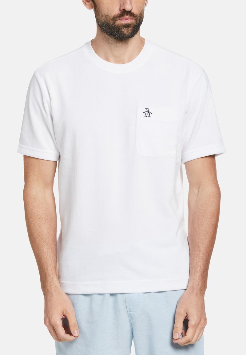 Original Penguin Tshirt basique bright white/blanc ZALANDO.FR