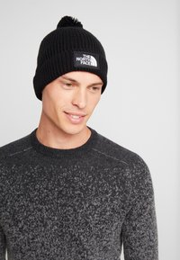 The North Face LOGO BOX POM BEANIE UNISEX - Huer - black