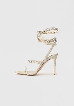 TEENA - Højhælede sandaletter / Højhælede sandaler - silver-coloured