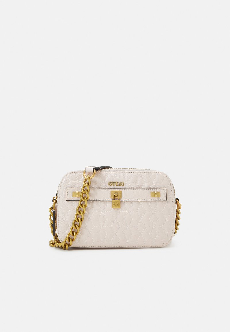 Guess NOELLE CROSSBODY CAMERA Across body bag shell/offwhite