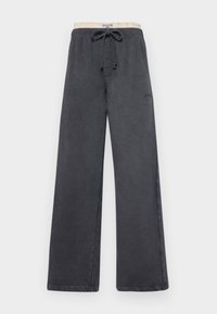 BOXER WIDE LEG JOGGER - Tracksuit bottoms - washed black/ecru