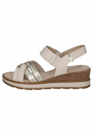 Caprice Sandalen met sleehak - offwhite comb