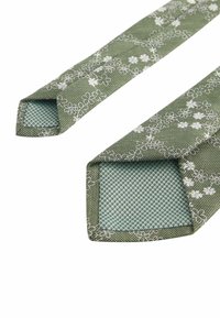 Next PATTERN SLIM - Kaklaraištis - green embroidered floral