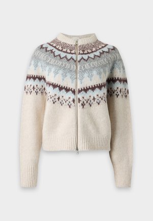 CLOSED, CROPPED ZIP CARDIGAN - Жилетка - cloud cream