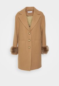 MAGGI CAR COAT SHORT WITH CUFFS - Short coat - honey/camel