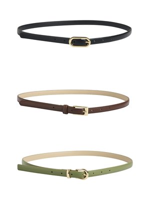 PCBENEDIKTE 3-PACK  - Ceinture - coffee/black/gold-coloured