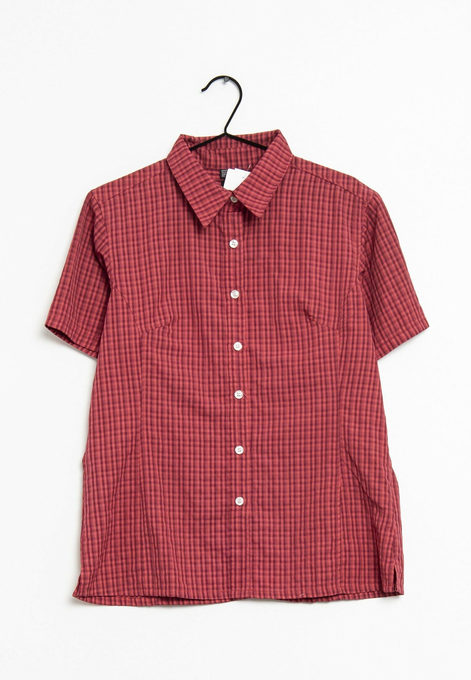 red gingham school blouse