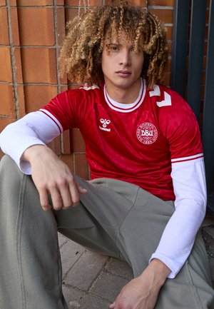 DENMARK DBU HOME JERSEY - Bluză fotbal - tango red