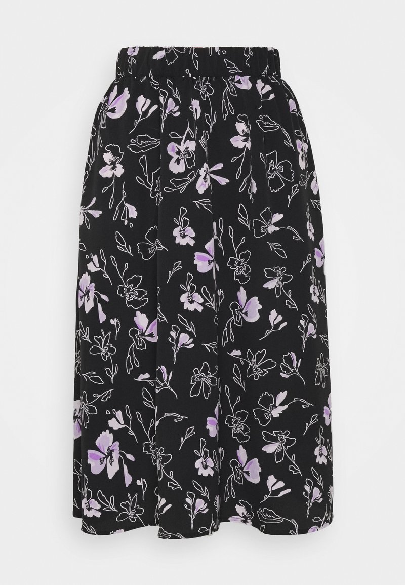 Pieces A-lijn rok zwart