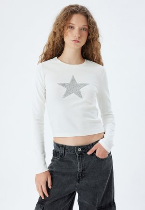 Koton LONG SLEEVE - Long sleeved top - white