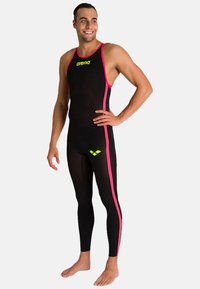 Arena R-EVO - Baddräkt - black fluo yell