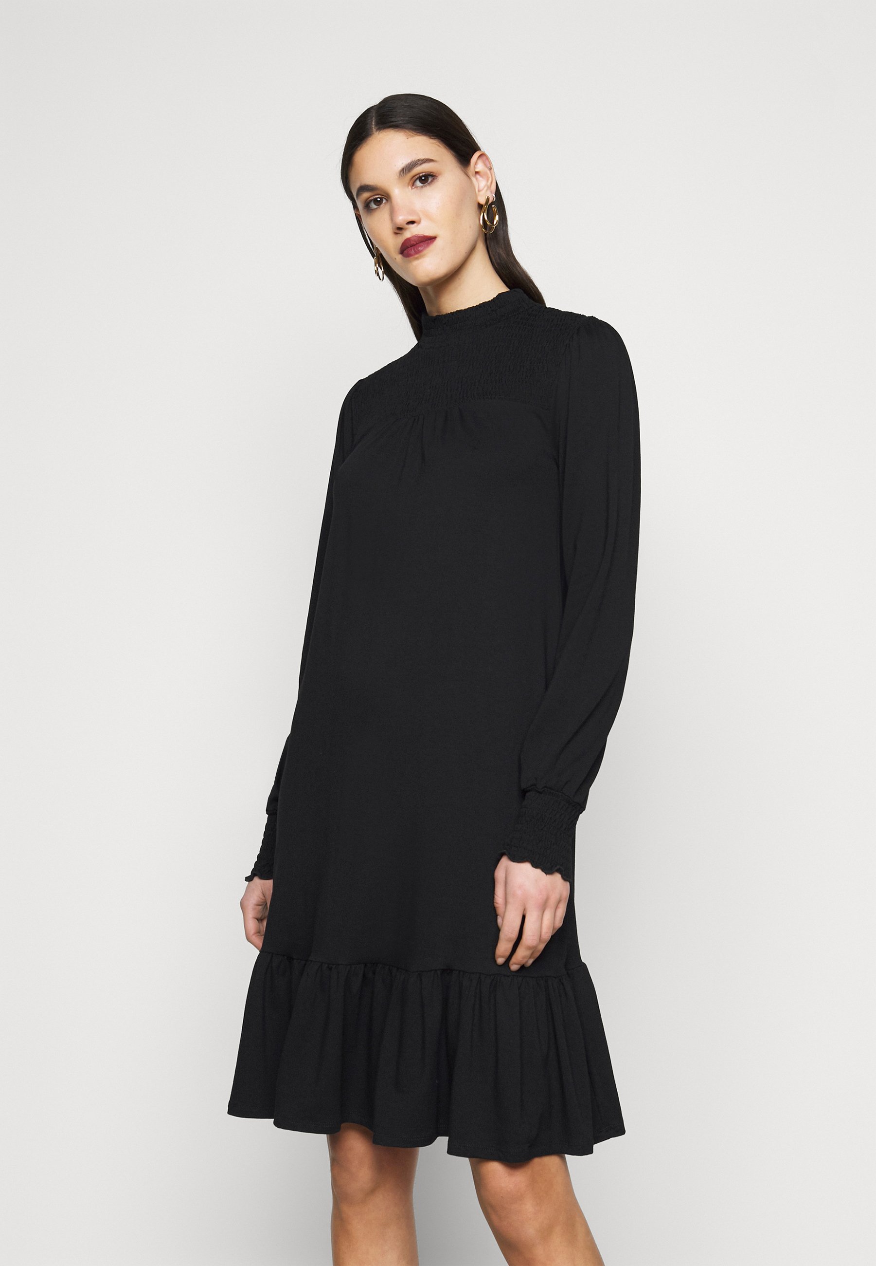 Dorothy Perkins Tall BLACKSHIRRED DRESS 