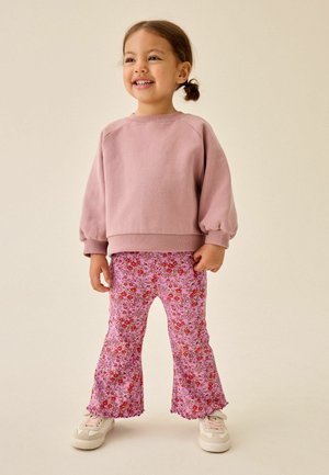 Next, REGULAR FIT - FLORAL FLARE LEGGINGS . - Leggings - Trousers - purple ditsy floral
