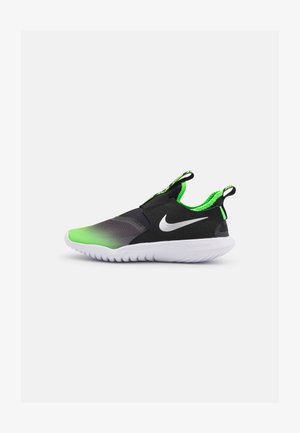 FLEX RUNNER UNISEX - Laufschuh Neutral - black/chrome/green strike