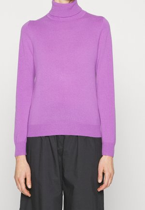 Striktrøje - purple