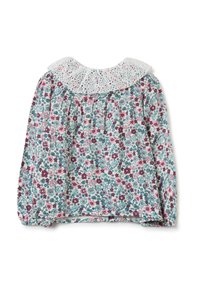 OVS FLORAL WITH BRODERIE ANGLAISE COLLAR. - Chemisier - deep blue