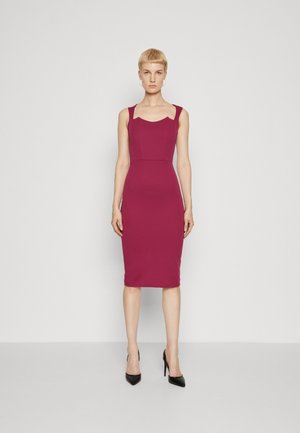 WAL G TALL JAYDE CURVE NECK MIDI - Kokteilikleit/peokleit - magenta