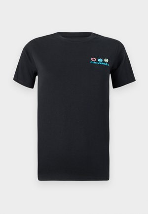 Converse SEA GRAPHIC TEE - Nyomott mintás póló - black