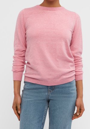 Pullover - mottled light pink