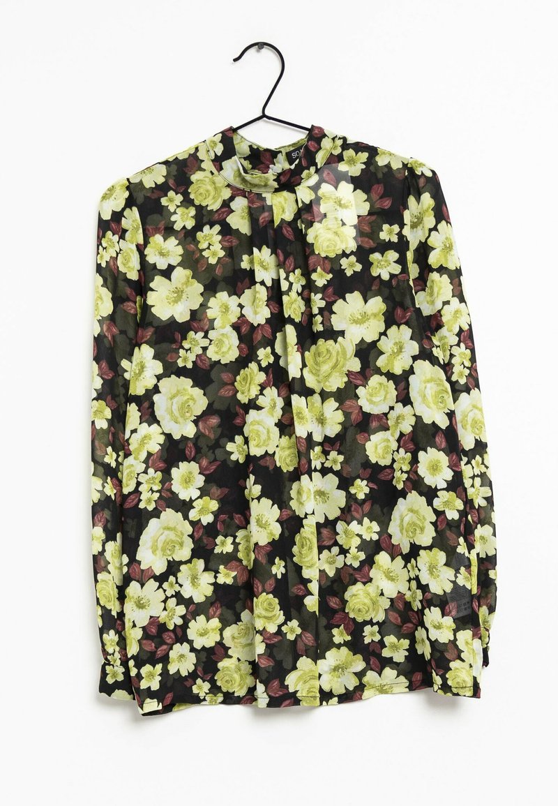 Soaked in Luxury Tunika - black brown light green