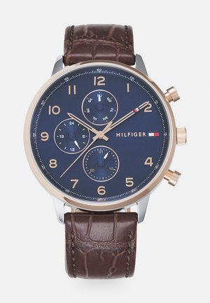 LEONARD - Cronógrafo - brown/rose gold-coloured/blue