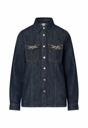 LIU JO, LIU JO SLIM FIT DENIM SHIRT - Chemisier - dark blue
