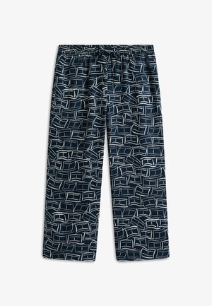 Tommy Hilfiger Curve, CURVE RELAXED PURE LINEN TROUSERS - Παντελόνι - dark night navy