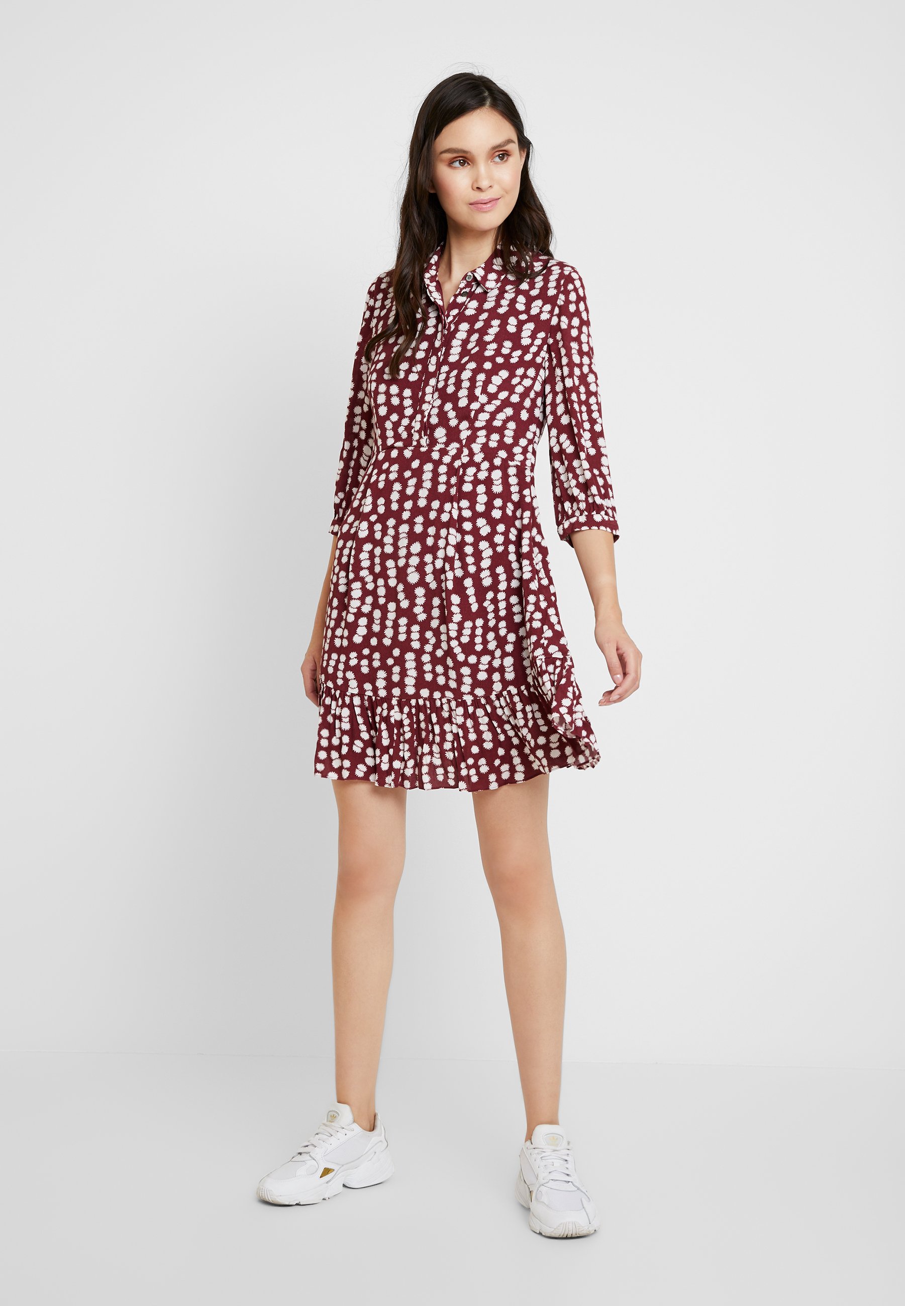 burgundy shirt dress uk