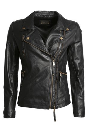 Leren jas - black