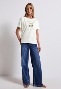 Street One MIT PRINT - Print T-shirt - weiß