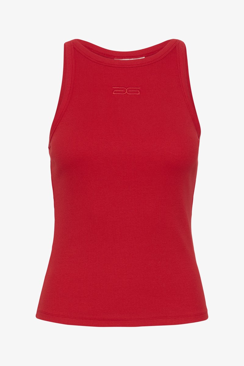 Gestuz GZDREW LOGO TANK - Débardeur - haute red