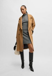 HUGO MAJULE IN - Classic coat - open brown five