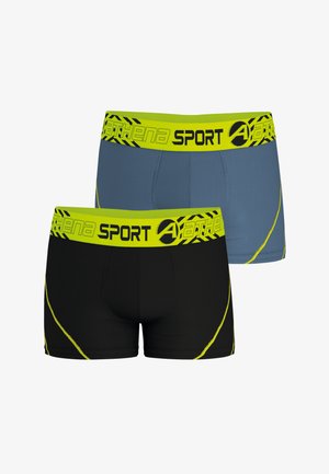 Athena Lot de 2 Air performance - Boxers - noir poivre