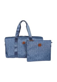 Necessaire De Voyage BRIC’S Life - Sac De Culture Bleu, PVC Et Cuir, Neuf Avec Accessoires