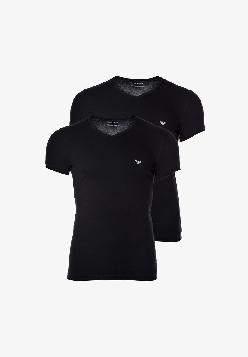 Emporio Armani V NECK 2 PACK - Undershirt - schwarz