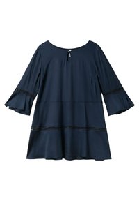 Tunica Corta New Style By Sheego, Manica Lunga In Chiffon, Look A Strati, Taglie Forti