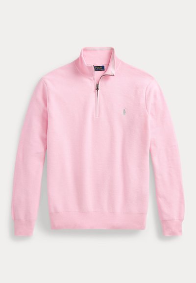 Polo Ralph Lauren KNIT COTTON QUARTER ZIP JUMPER - Džemperis - carmel pink