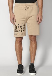 Koroshi BERMUDA JOGGER - Kratke hlače - beige