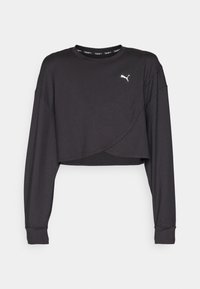 CLOUDSPUN CROSSOVER CREW SHORT - Long sleeved top - black