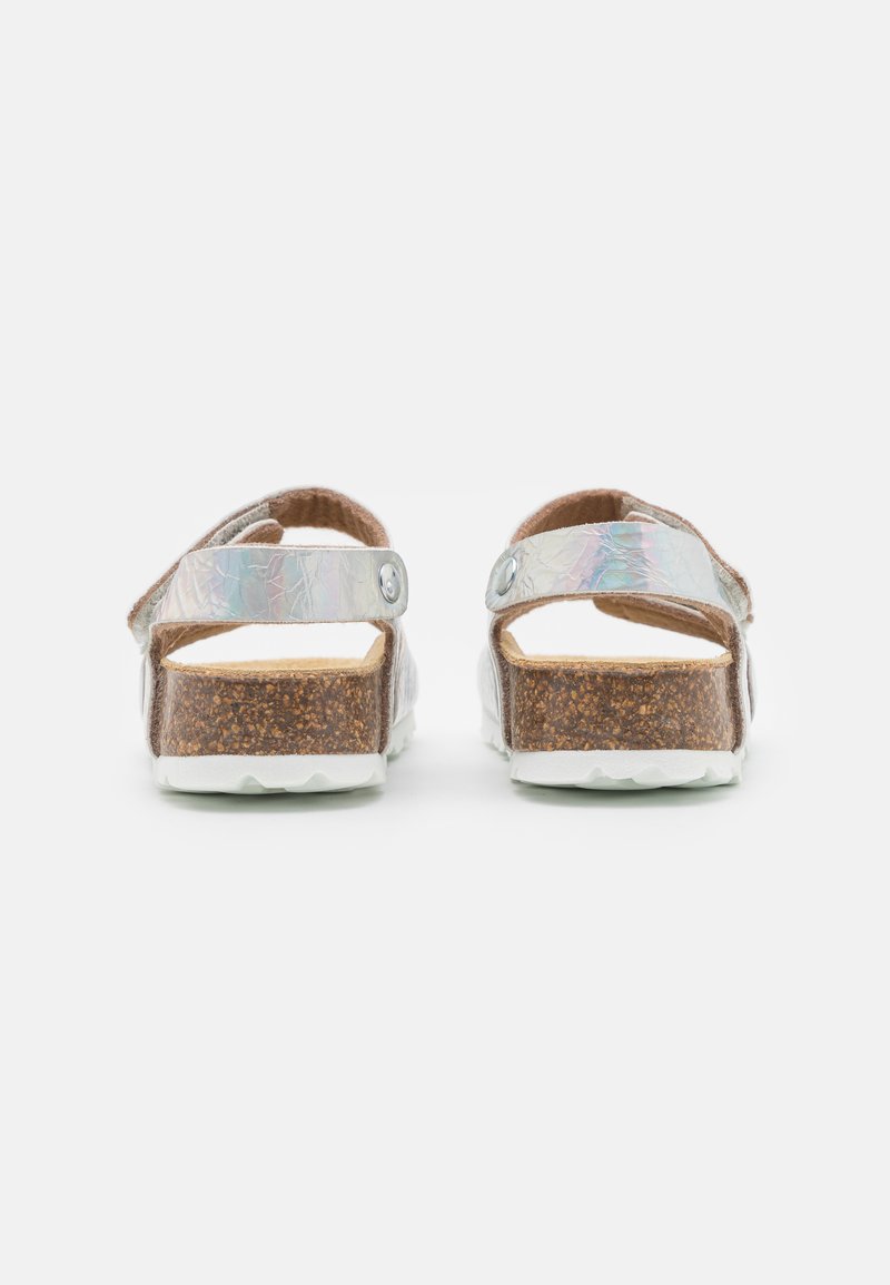 Kinder Riemchensandalen | Superfit FUSSBETTPANTOFFEL Riemensandalette silber/silberfarben - RO71563 Kinder Riemchensandalen | Superfit FUSSBETTPANTOFFEL Riemensandalette silber/silberfarben - RO71563