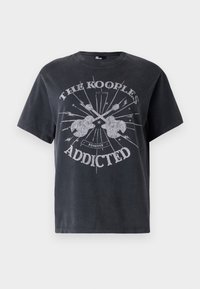 T-shirts med print - black washed