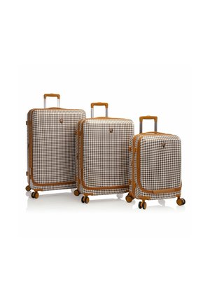 EZ FASHION SET 3-TEILIG MIT DEHNFALTE - Luggage - brown houndstooth