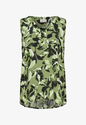 Kaffe KAFFE KAAMBER TOP PRINTED - Blouse - green blurry leafs