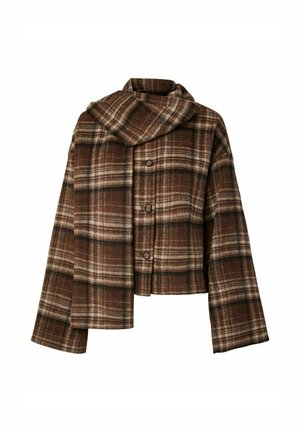 Pieces, JACKET PCAMALIA SHORT - Veste mi-saison - fondue fudge