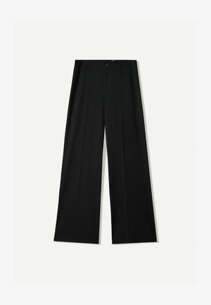 Bershka WIDE - Stoffhose - black