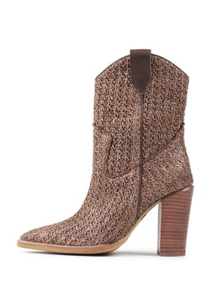 Cowboy-/Bikerlaarsjes - dark brown