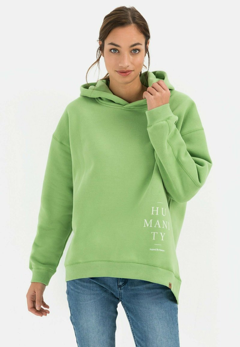 Damen Sweatshirts | camel active MIT PLATZIERTEM PRINT Kapuzenpullover basil/grün - HO51642 Damen Sweatshirts | camel active MIT PLATZIERTEM PRINT Kapuzenpullover basil/grün - HO51642