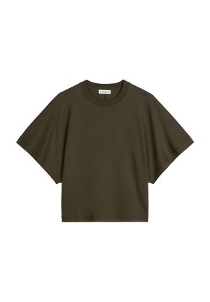 Marc O'Polo, MARC O'POLO T-SHIRT RELAXED AUS INTERLOCK-JERSEY   - T-shirt basic - mossy earth