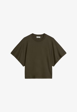 Marc O'Polo, MARC O'POLO T-SHIRT RELAXED AUS INTERLOCK-JERSEY - T-shirt basic - mossy earth