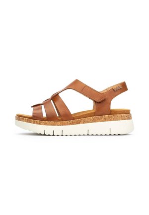 Sandalias con plataforma - marrón